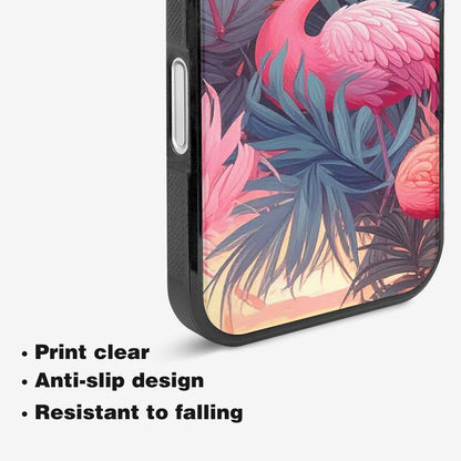 iPhone 16 Case — Flamingo Tropical Flamingo Tropical Pattern Hundreds, Custom Printed Phone Case