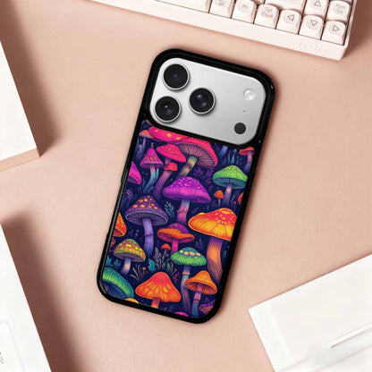 iPhone 17 Pro Case — Psychedelic Mushroom Original Art, Original Design Phone Case