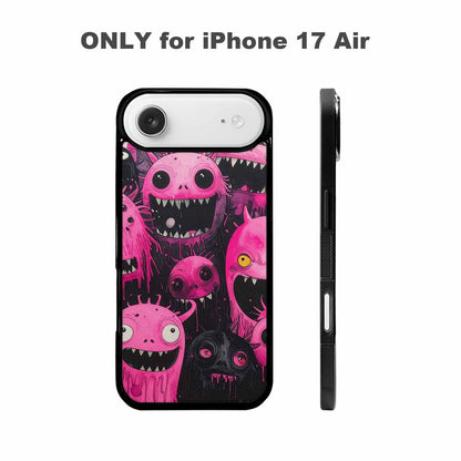 iPhone 17 Air Case — Black Pink Ink Monsters General Cartoon, Personalized Phone Case