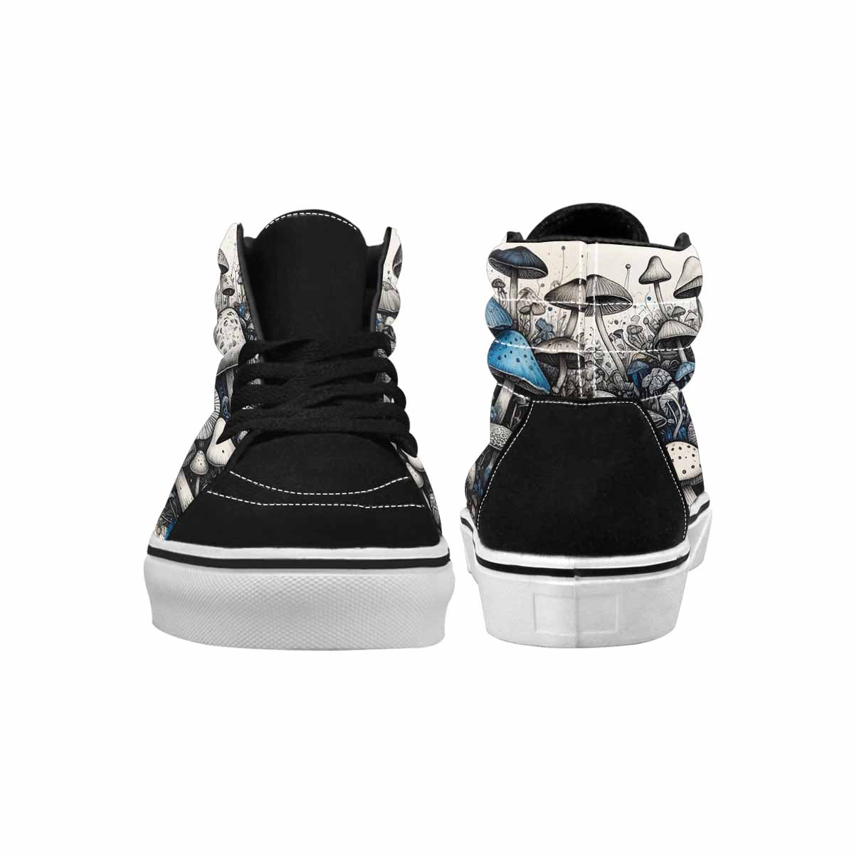 MEN'S Mushrooms (general) High Top Canvas Cottagecore Sneakers