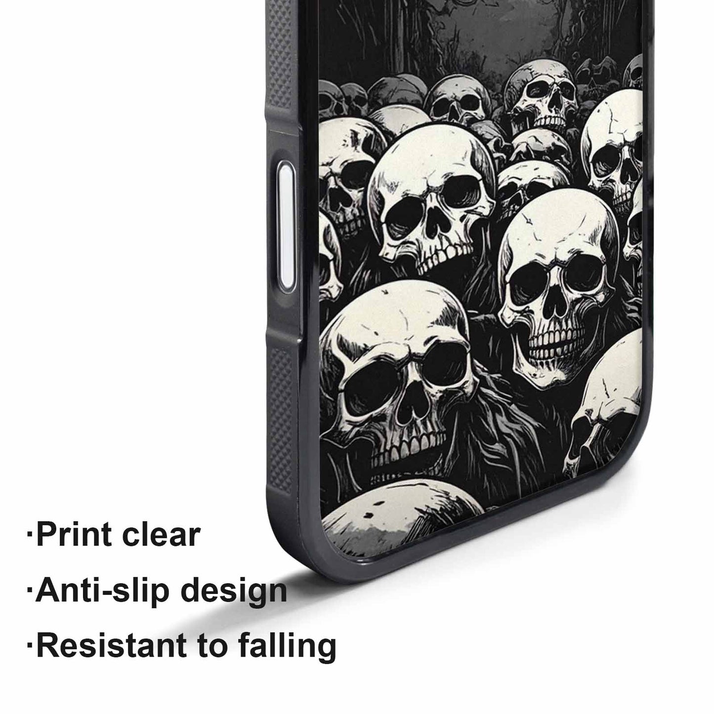 iPhone 17 Pro Case — Skull Dark Art Gothic Print Gothic, Personalized Phone Case