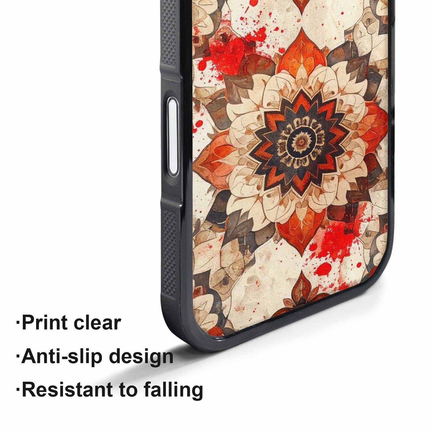 iPhone 17 Pro Max Case — Small Mandala Pattern, Randomly Floral, Personalized Phone Case