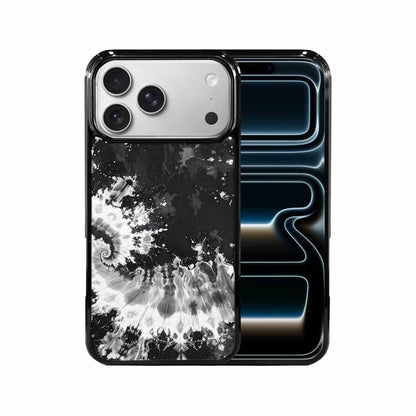 iPhone 17 Pro Max Case — Tie Dye Acid Wash Black Tie, Personalized Phone Case