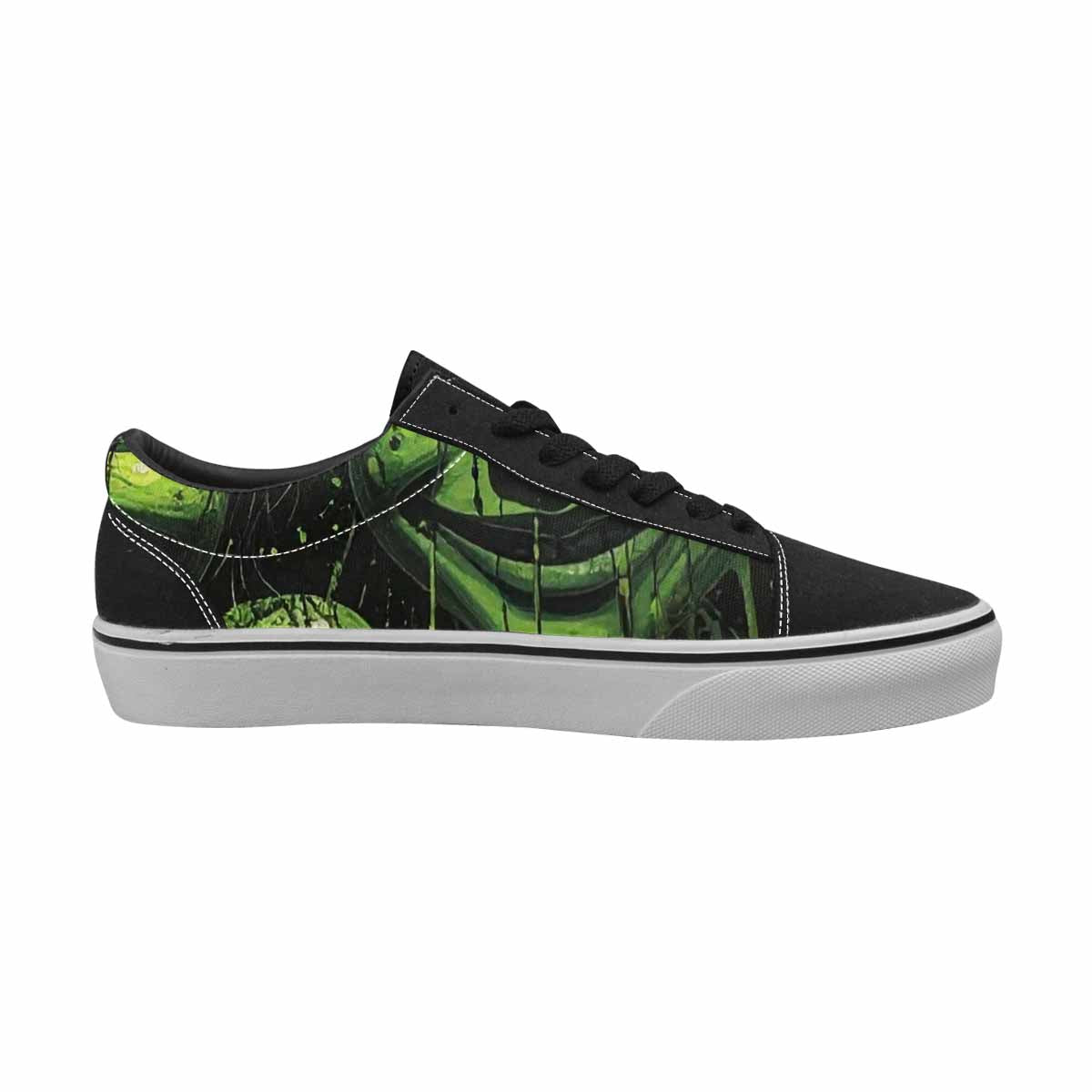 WOMEN'S Melting Moon Smiley Lace-Up Canvas Dark Academia Sneakers