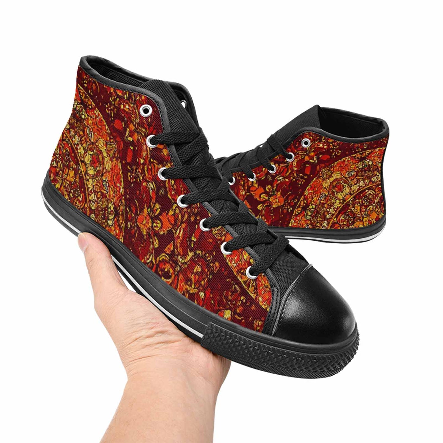 MEN'S Mandala Lions High Top Canvas Dreamcore Shoes