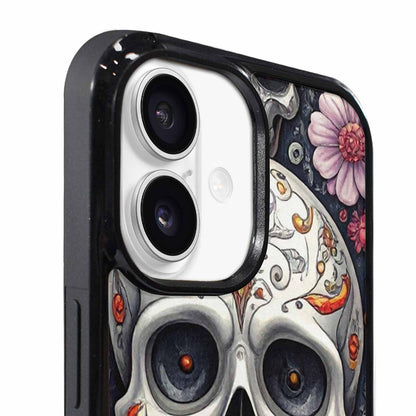 iPhone 17 Case — Greyscale Black And White Gothic Skulls, Customized Protective Case