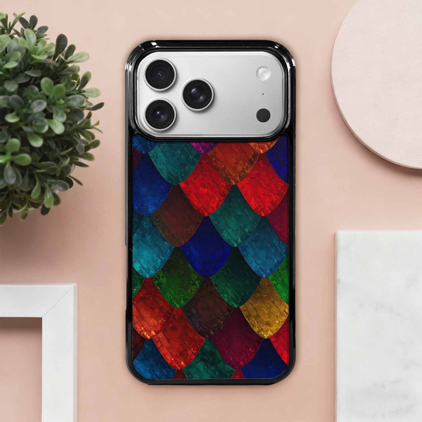 iPhone 17 Pro Max Case — Snake Print Dark Seamless Animal Print, Customized Protective Case