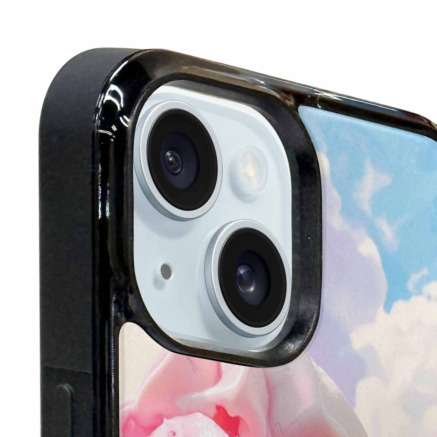 iPhone 15 Case — Collage Of Overlapping Waffle Cone Icecream, Customized Protective Case
