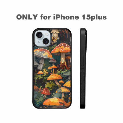 iPhone 15 Plus Case — Mushrooms Camomushrooms Patter, Custom Made Phone Cover