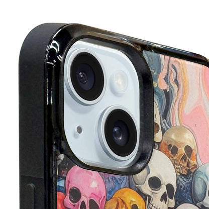 iPhone 15 Case — Skulls Marbleskulls Pattern, Custom Made Phone Cover