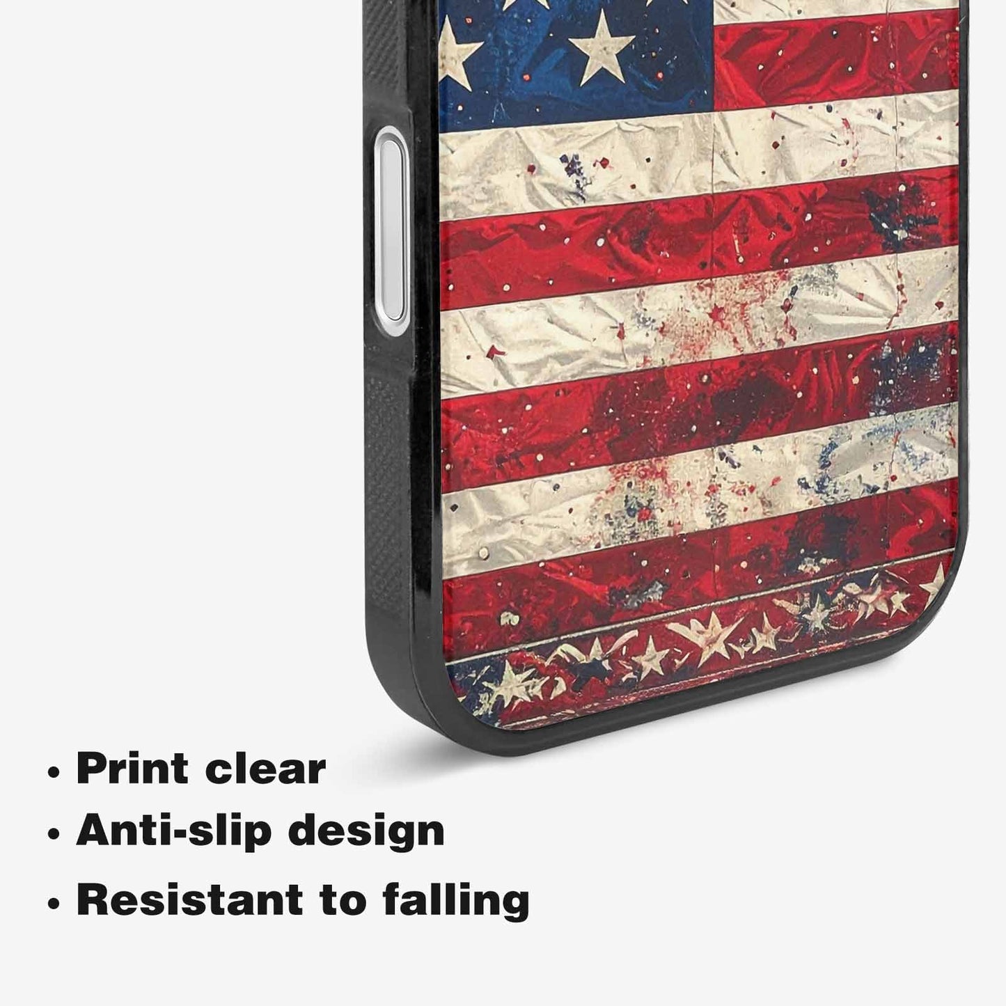 iPhone 16 Plus Case — American Flag Stars And Stripes Motif, Custom Print Case Cover