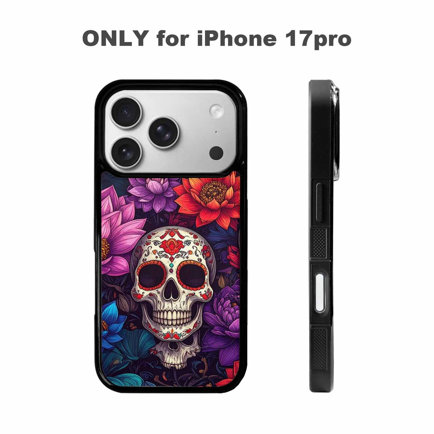 iPhone 17 Pro Case — Lotus Many Hundreds Of Skulls Gothic, Custom Art Phone Cover