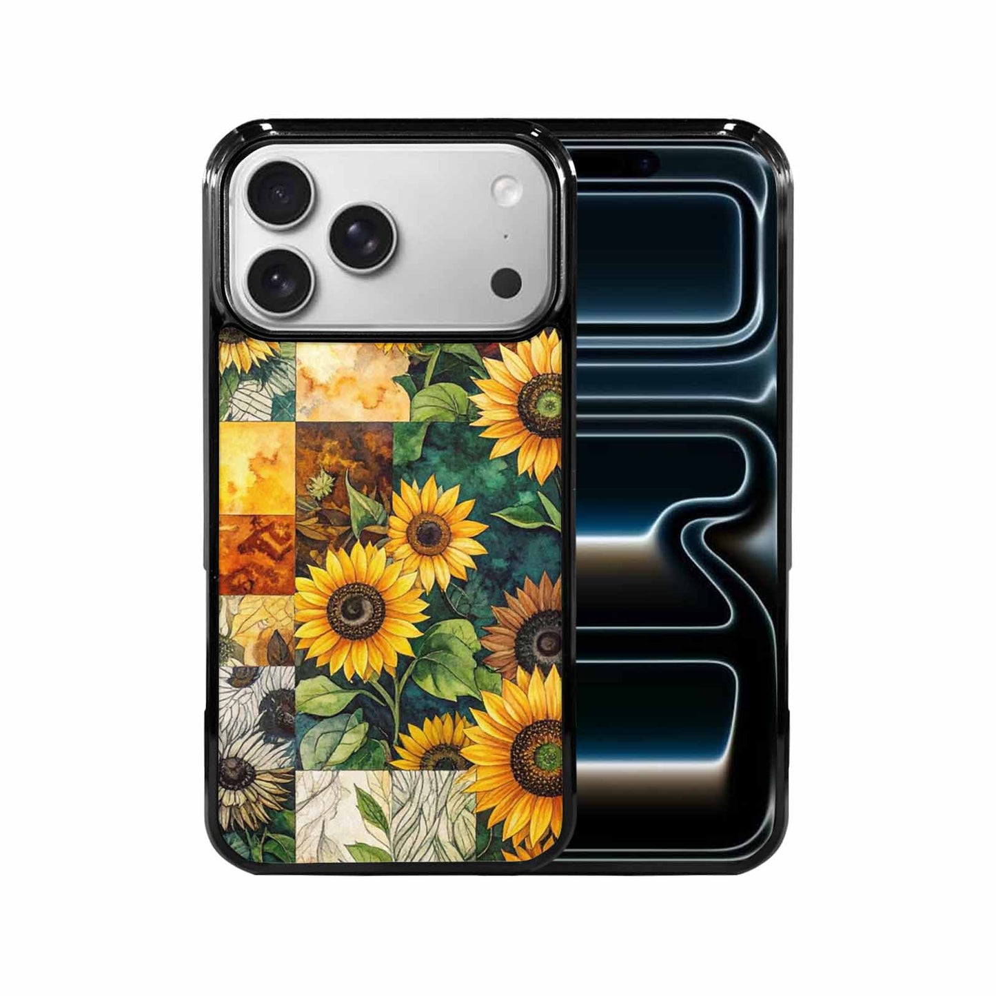 iPhone 17 Pro Max Case — Small Sunflower Pattern, Randomly Floral, Custom Made Phone Cover