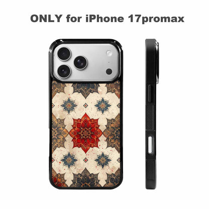 iPhone 17 Pro Max Case — Small Mandala Pattern, Randomly Floral, Custom Phone Case