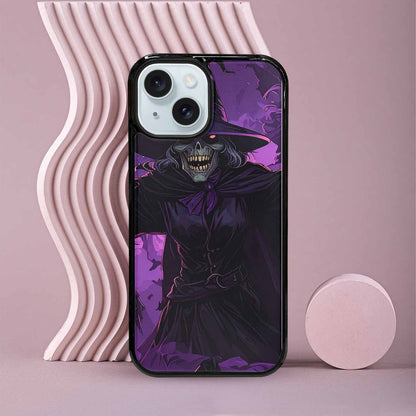 iPhone 15 Case — Scary Horror Halloween Art Print Edge, Unique Phone Case Design