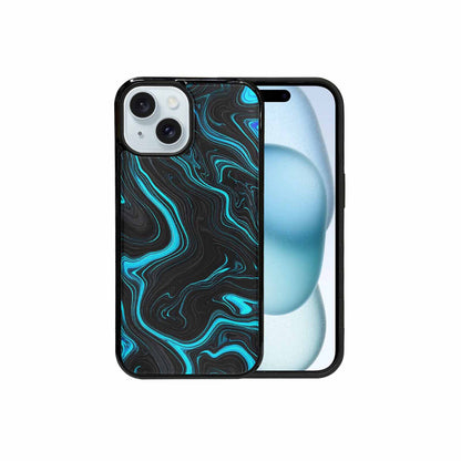 iPhone 15 Case — Freaky Marble Glow, Personalized Phone Case