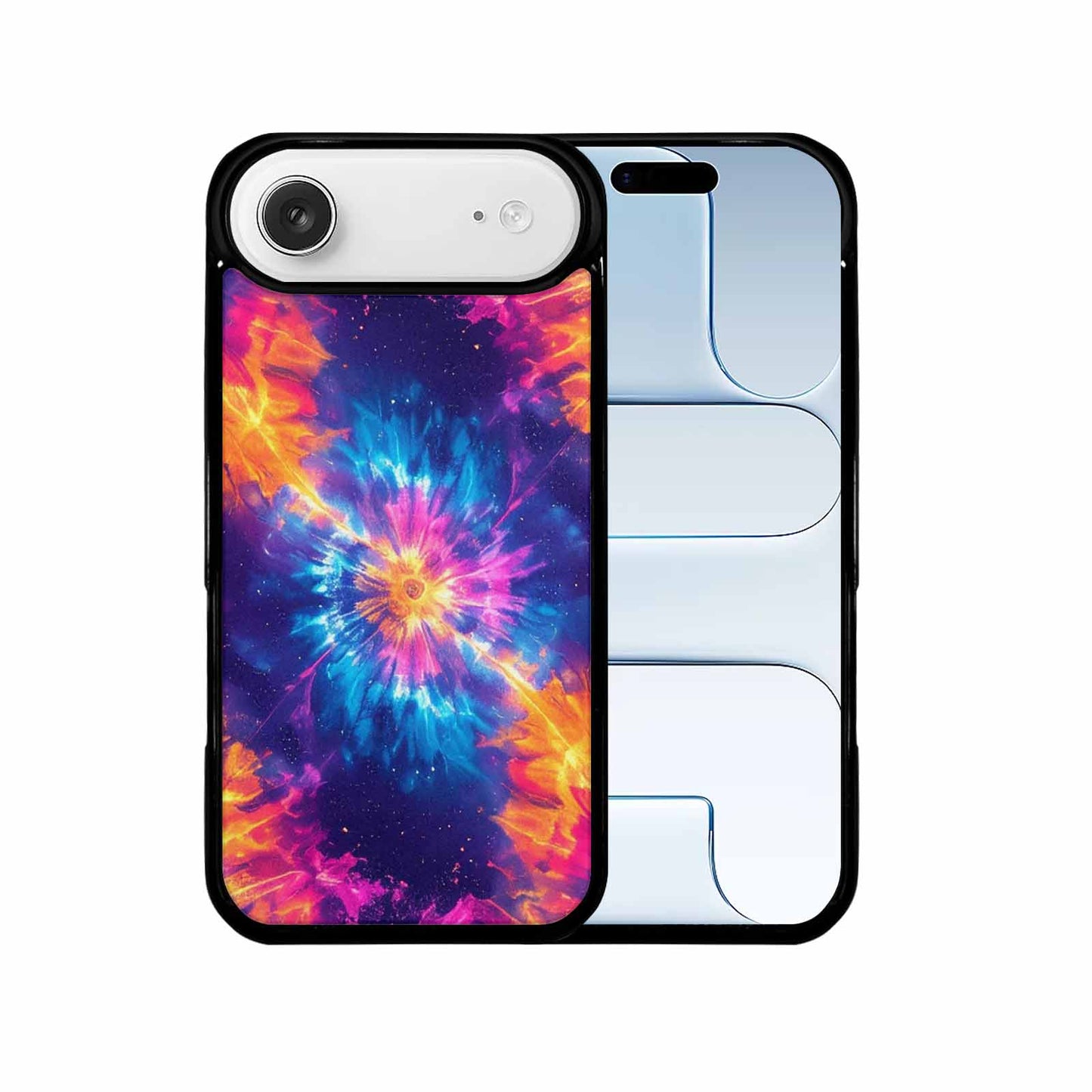 iPhone 17 Air Case — Tie Dye Galaxy Art Seamless Tie, Customized Protective Case