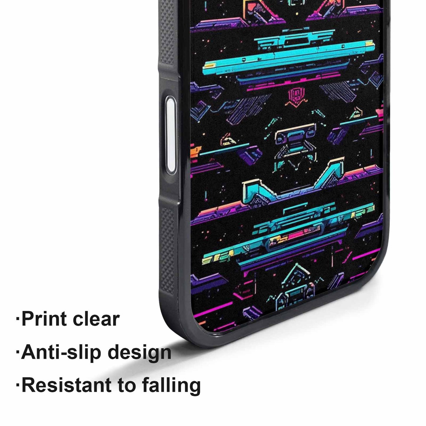 iPhone 17 Pro Max Case — Retro Pixel Art Pattern, Retro Vintage, Unique Phone Case Design