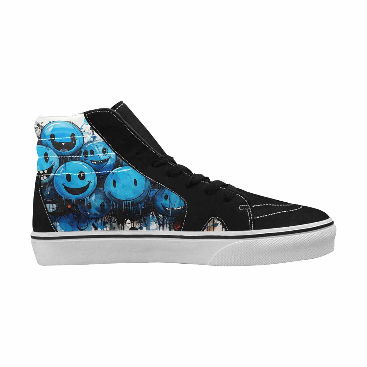 MEN'S Melting Moon Smiley High Top Canvas Dreamlike Shoes