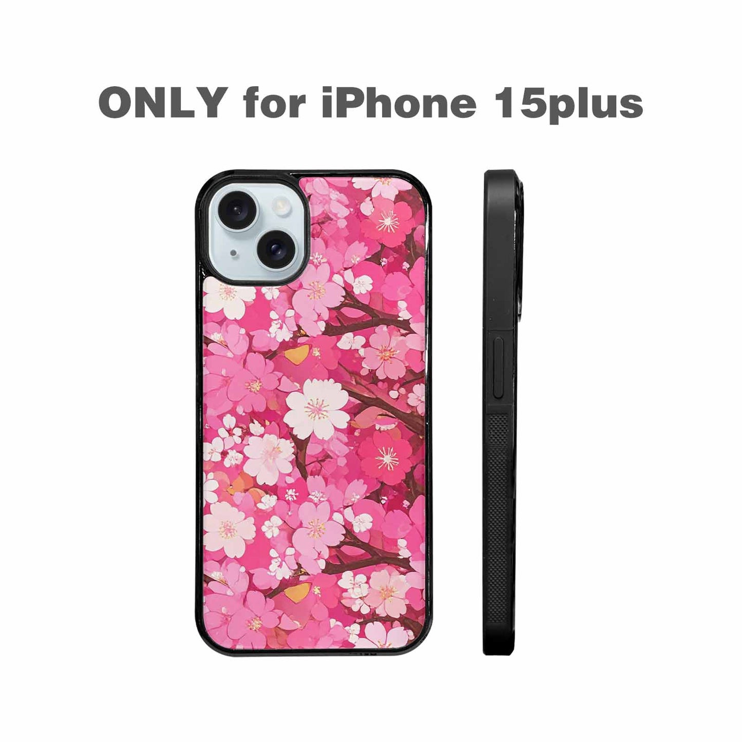iPhone 15 Plus Case — Cherry Blossom Branch Cherry Blo E7l, Custom Printed Phone Case
