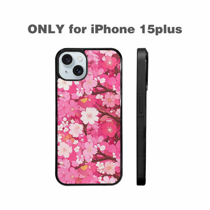 iPhone 15 Plus Case — Cherry Blossom Branch Cherry Blo E7l, Custom Printed Phone Case