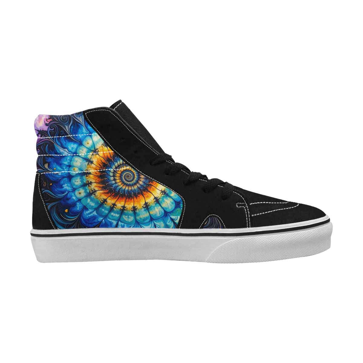 MEN'S Tie High Top Canvas Aesthetic Custom Shoes