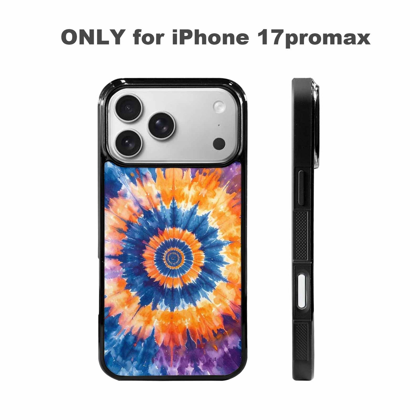 iPhone 17 Pro Max Case — Seamless Tileable Pattern Of Tie Dye, Custom Art Phone Cover