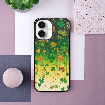 iPhone 16 Case — St Patrick\'s Clover St Patrick\'s Clover, Custom Printed Phone Case