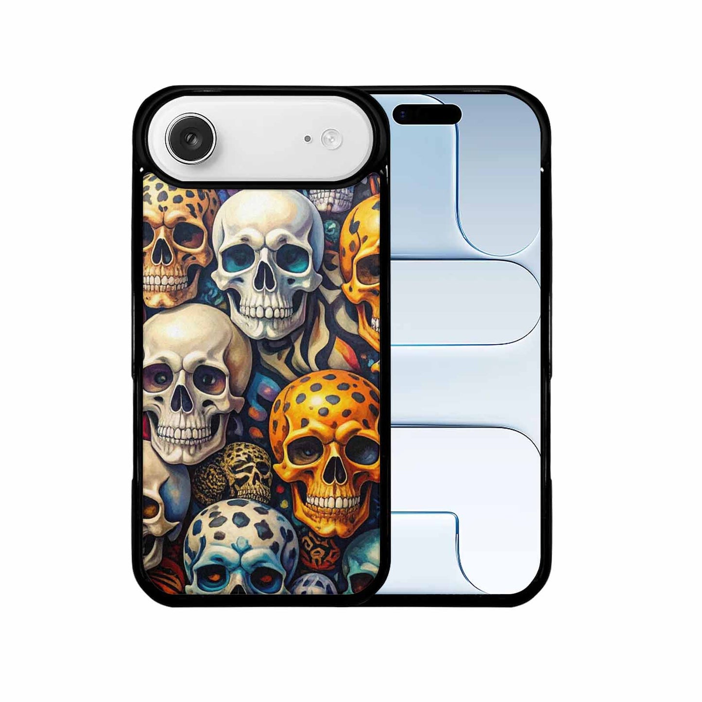 iPhone 17 Air Case — Skulls Pattern Hundreds Of Sma Gothic, Personalized Phone Case