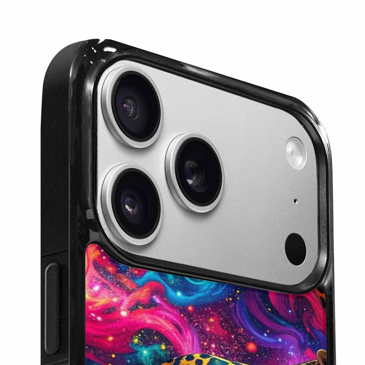 iPhone 17 Pro Max Case — Leopard Print Galaxy Seamless Animal Print, Custom Print Case Cover