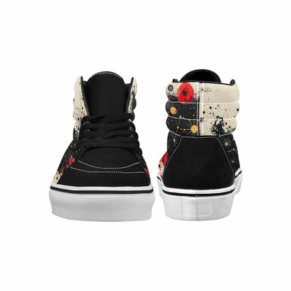 MEN'S Zodiac Constellation High Top Canvas Neon Fantasy Custom Shoes