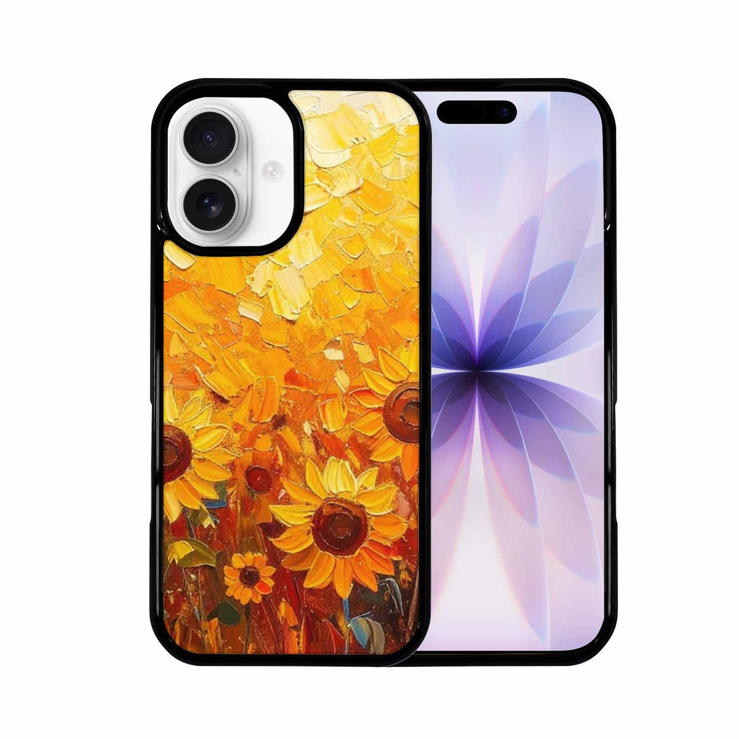 iPhone 17 Case — Impressionist Sunflower Brushstroke Pattern Floral, Original Design Phone Case