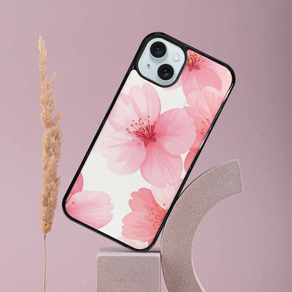 iPhone 15 Plus Case — Japanese Cherry Blossom, Custom Designed Case Cover