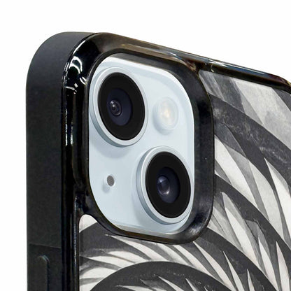 iPhone 15 Case — Hypnotic Spiral Optical Illusion Motif High, Custom Made Phone Cover