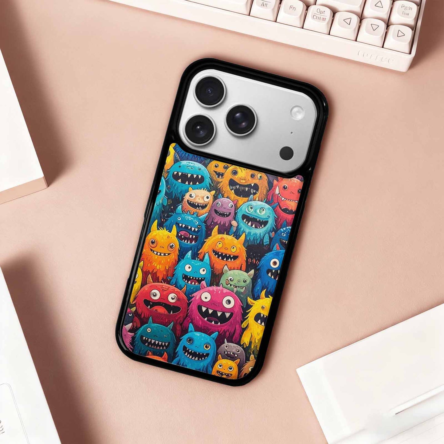 iPhone 17 Pro Case — Monsters General Cartoon Monst V6k Cartoon, Custom Designed Case Cover