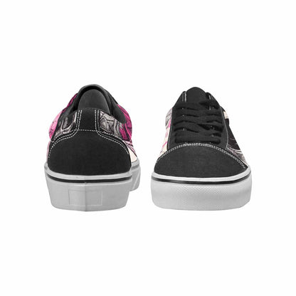 WOMEN'S Skull Roses Lace-Up Canvas Neon Fantasy Shoes