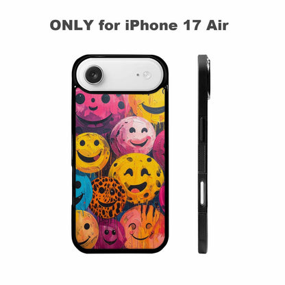 iPhone 17 Air Case — Smiley Faces Animal Printsmile Animal Print, Custom Art Phone Cover