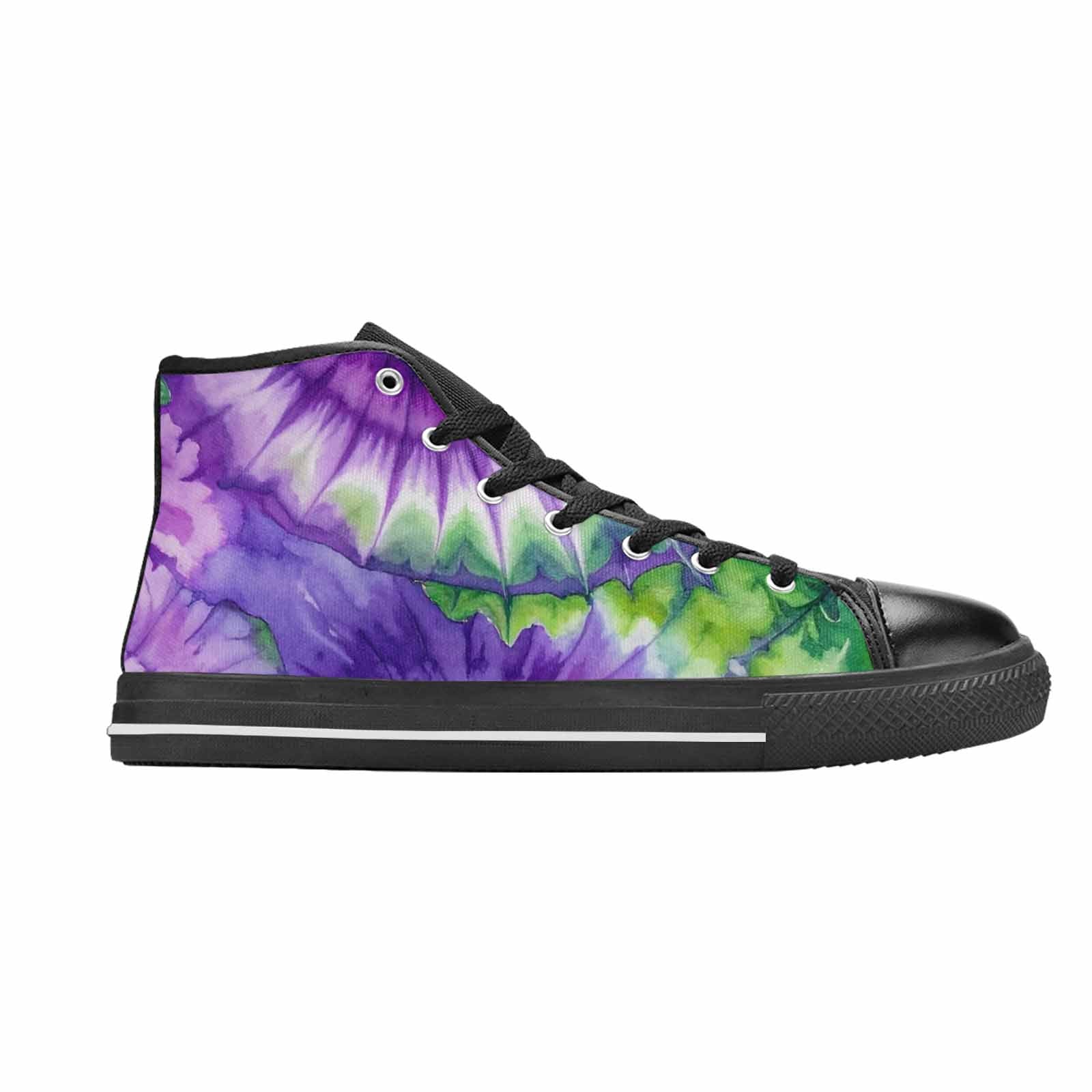 WOMEN'S Tie Dye - High Top Canvas Grunge Shoes