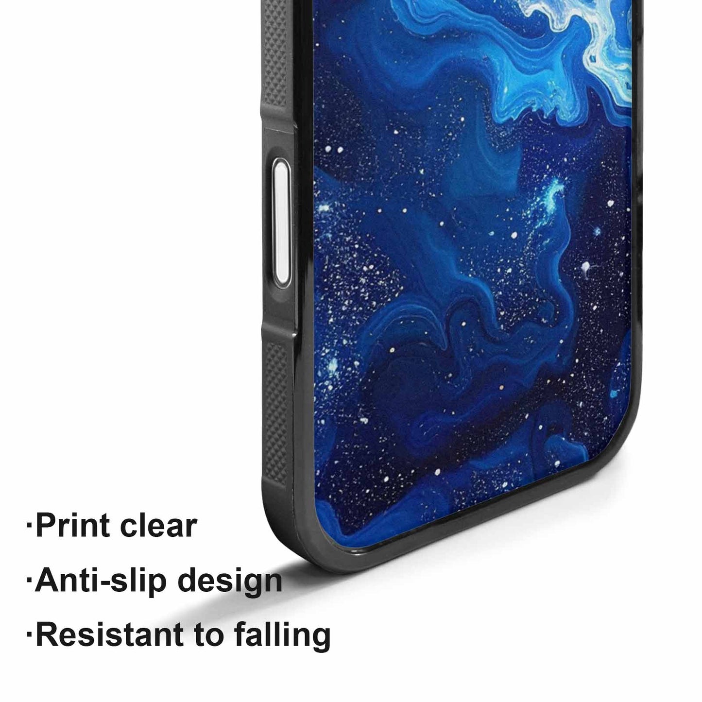 iPhone 17 Case — Galaxy Art Blue Starfield Galaxy Space, Custom Print Case Cover
