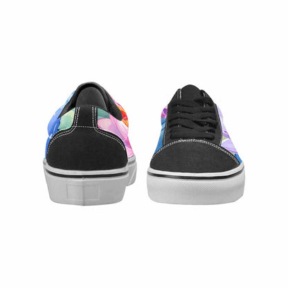 WOMEN'S Monet-Style Impressionist Water Canvas Lace-Up Vibrant Chaos Custom Shoes