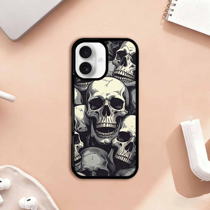iPhone 17 Case — Skull Dark Art Gothic Print Gothic, Custom Made Phone Cover