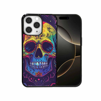 iPhone 15 Pro Max Case — Pride Flag Skulls Seamless Pattern Vibrant, Custom Phone Case