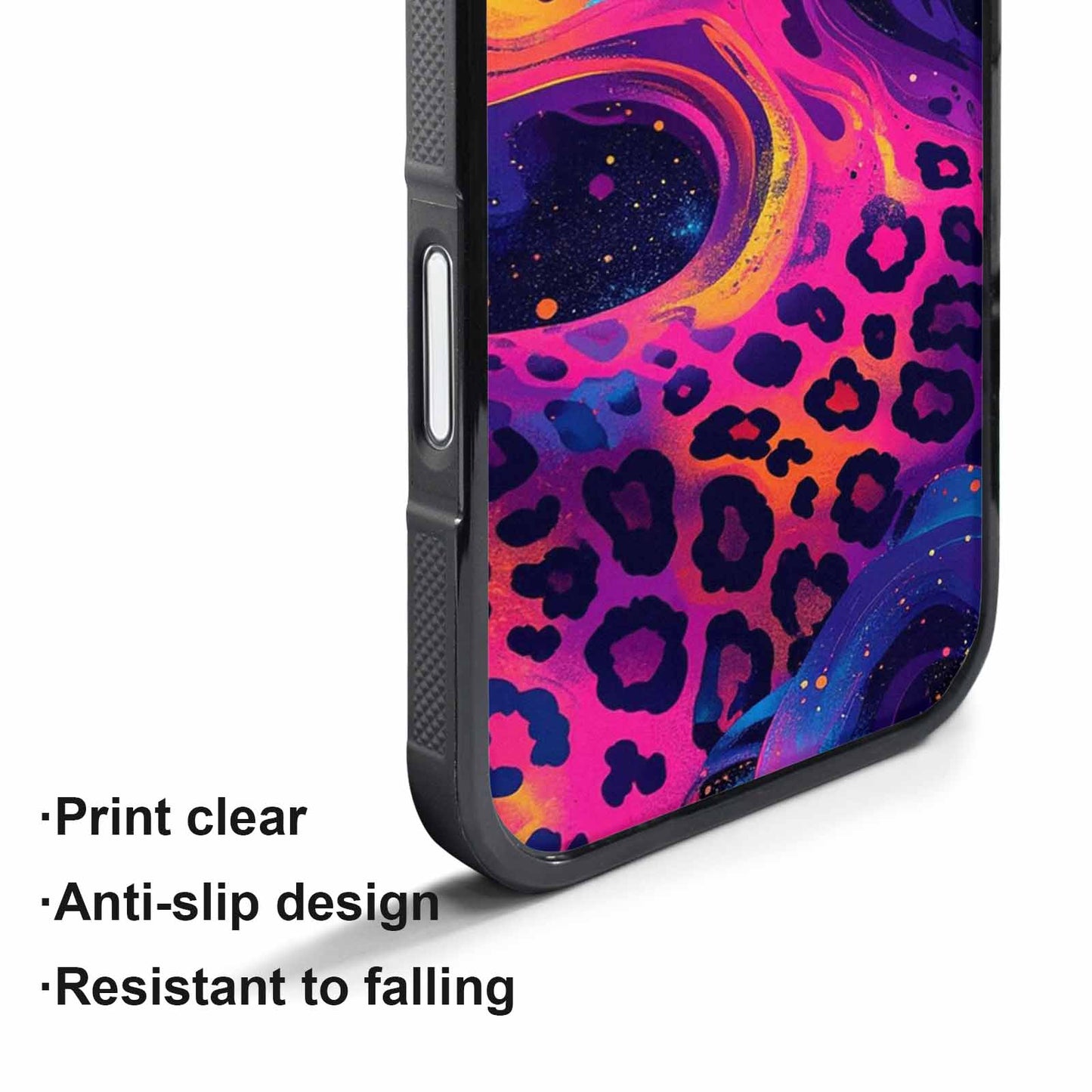 iPhone 17 Pro Case — Leopard Print Galaxy Seamless Pattern Animal, Custom Designed Case Cover