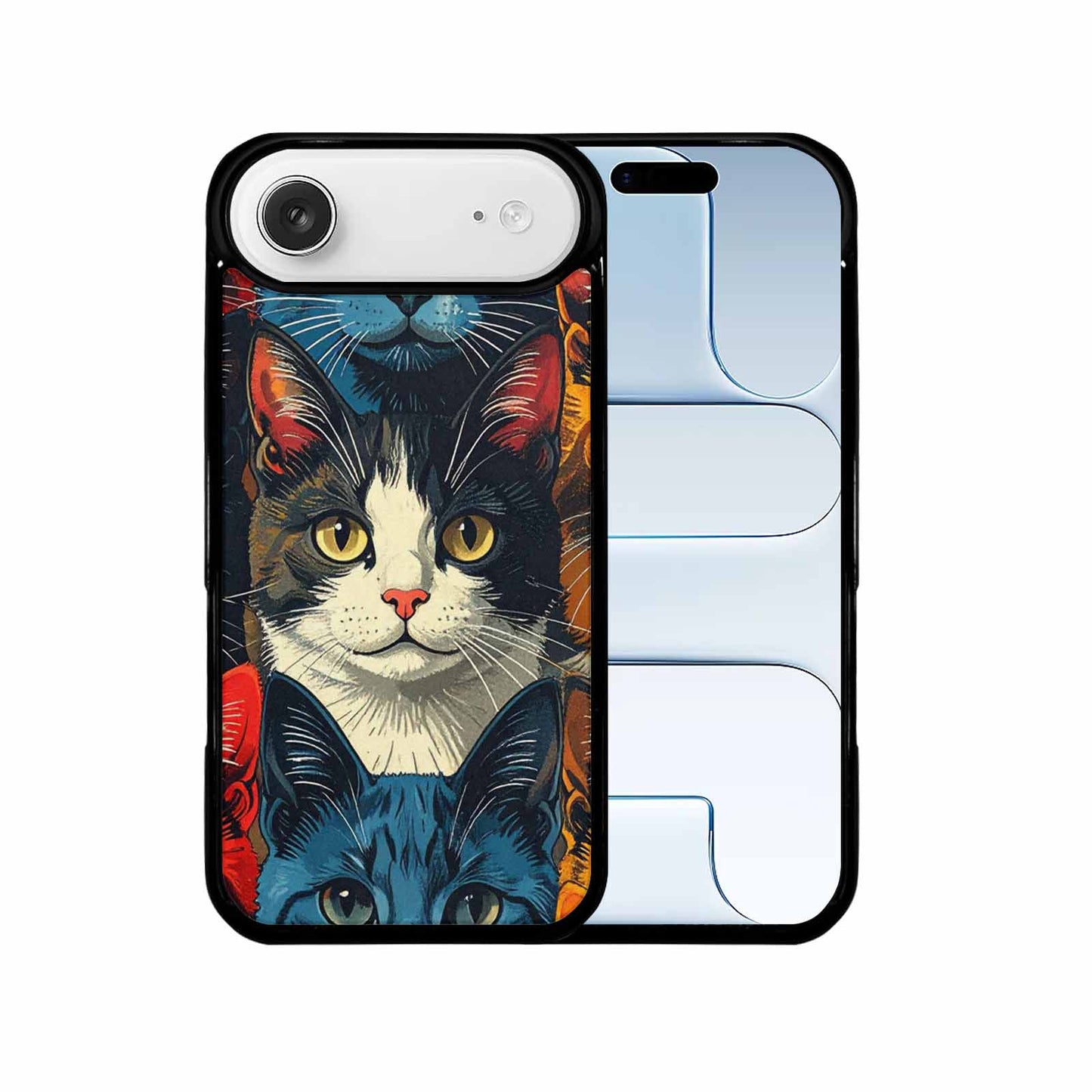 iPhone 17 Air Case — Vintage Paw Print Cat Retro Vintage, Custom Printed Phone Case