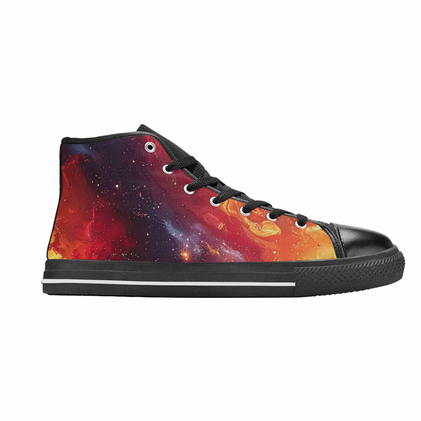 WOMEN'S Galaxy Art - High Top Canvas Wallpaper Art Shoes