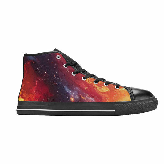 WOMEN'S Galaxy Art - High Top Canvas Wallpaper Art Shoes