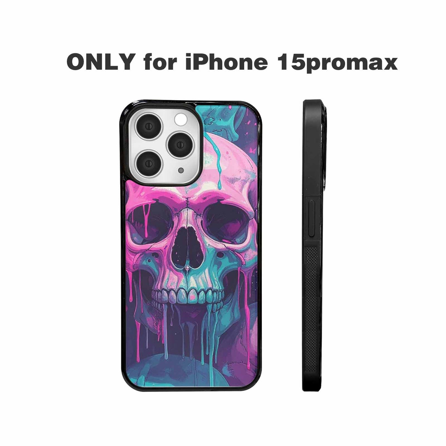 iPhone 15 Pro Max Case — 1000\'s Of Skulls Overlapping Each Other, Personalized Phone Case