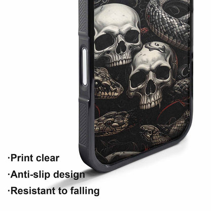 iPhone 17 Pro Max Case — Skull Dark Art Gothic Print Gothic, Customized Protective Case