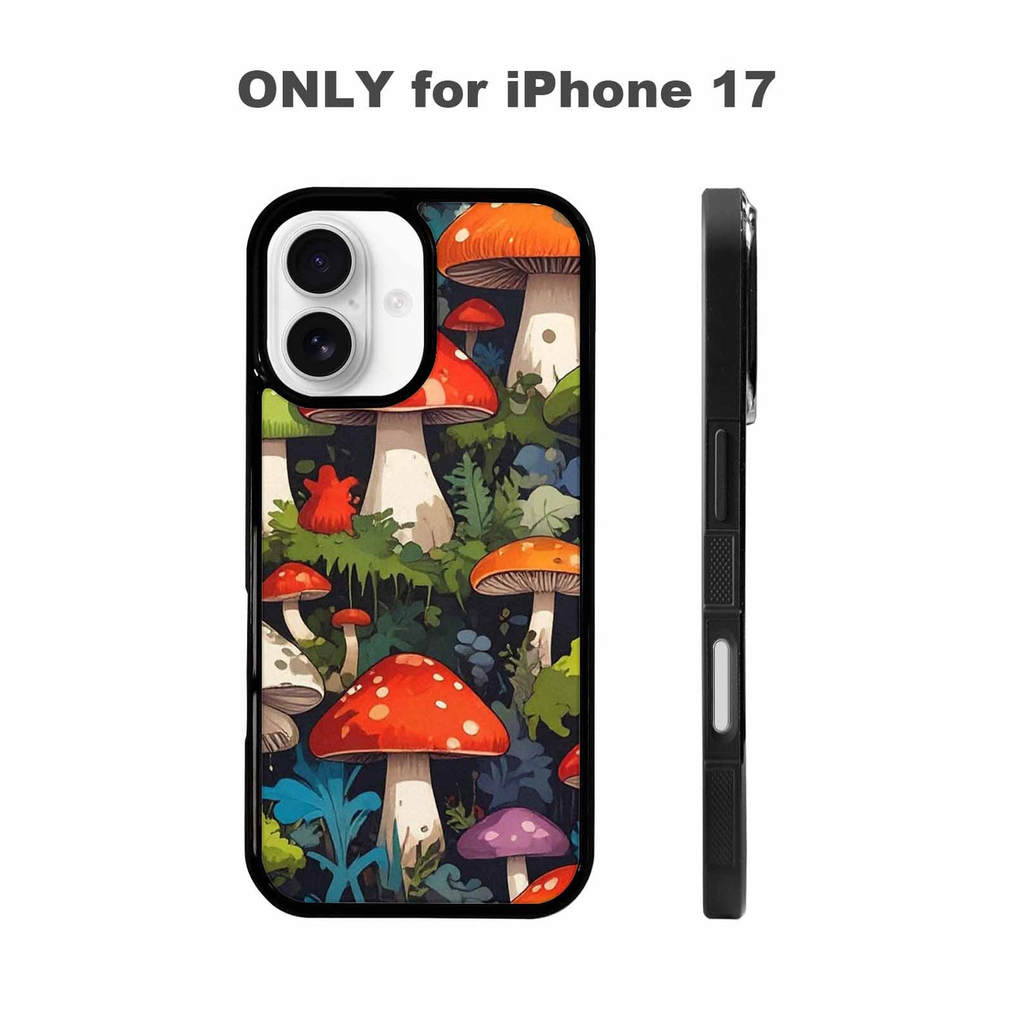 iPhone 17 Case — Mushrooms Camomushrooms Patter Xvt Camo, Custom Art Phone Cover