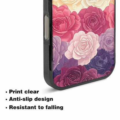 iPhone 16 Pro Case — Lesbian Flag Color Theme Small Rainbow, Custom Print Case Cover